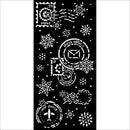 Stamperia 7x7 Stencil- Gear Up for Christmas Snowflakes, KSTDL141