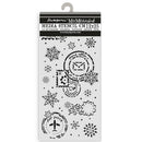 Stamperia 7x7 Stencil- Gear Up for Christmas Snowflakes, KSTDL141