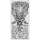 Stamperia Gardens of Time 4.72x9.84 Stencil - Clock Writing, KSTDL157