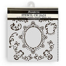Stamperia  7" x 7" Stencil - House of Roses Border, KSTDQ121