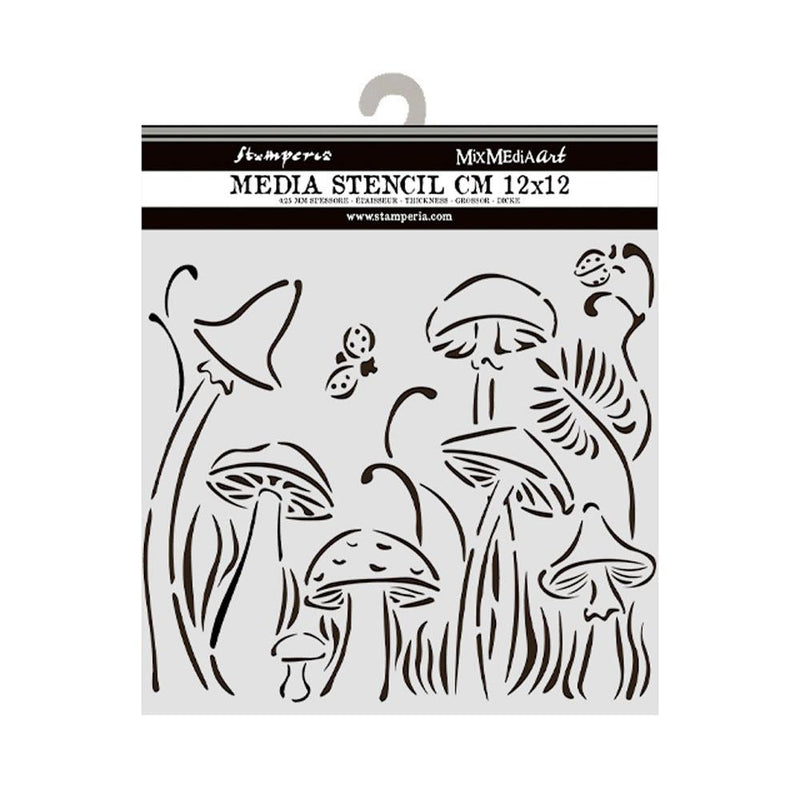 Stamperia Stencil - Hidden Grove - Mushroom, KSTDS31