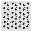 Stamperia  Stencil 4.72x4.72 - Family Heart Texture, KSTDS68