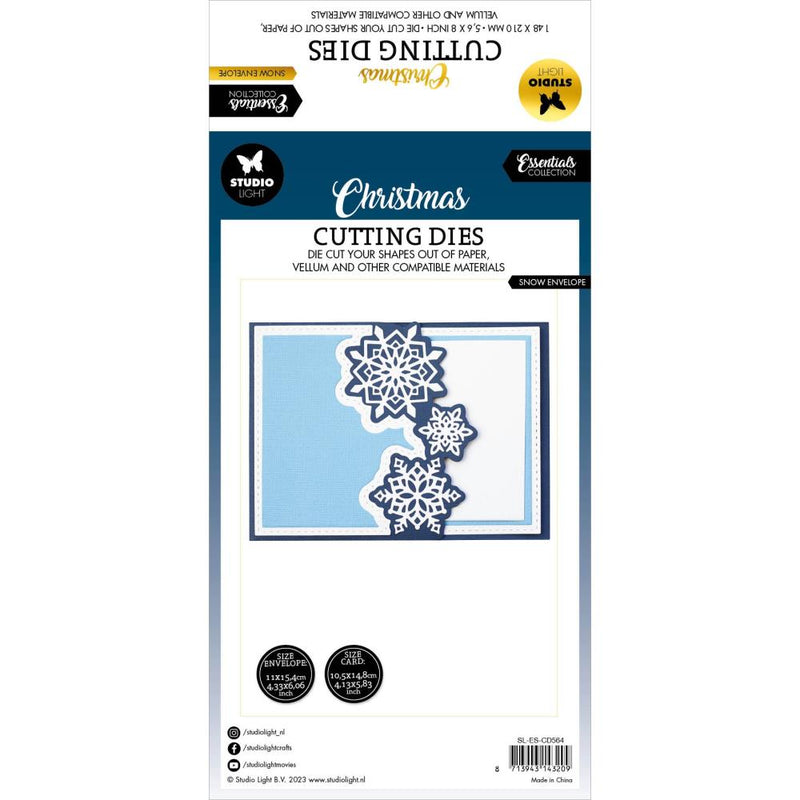 Studio Light Essentials Cutting Die Set - Snow Envelope, LESCD564