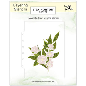 Lisa Horton Crafts - Layering Stencils - Magnolia Stem, LHCAS222