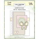 Lisa Horton Crafts - Craft Dies - Compositions Set B - Hearts & Bows, LHCCD315