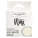 Lisa Horton Crafts - Water-Based Wax Tin - Ice White Gold, LHCIP187