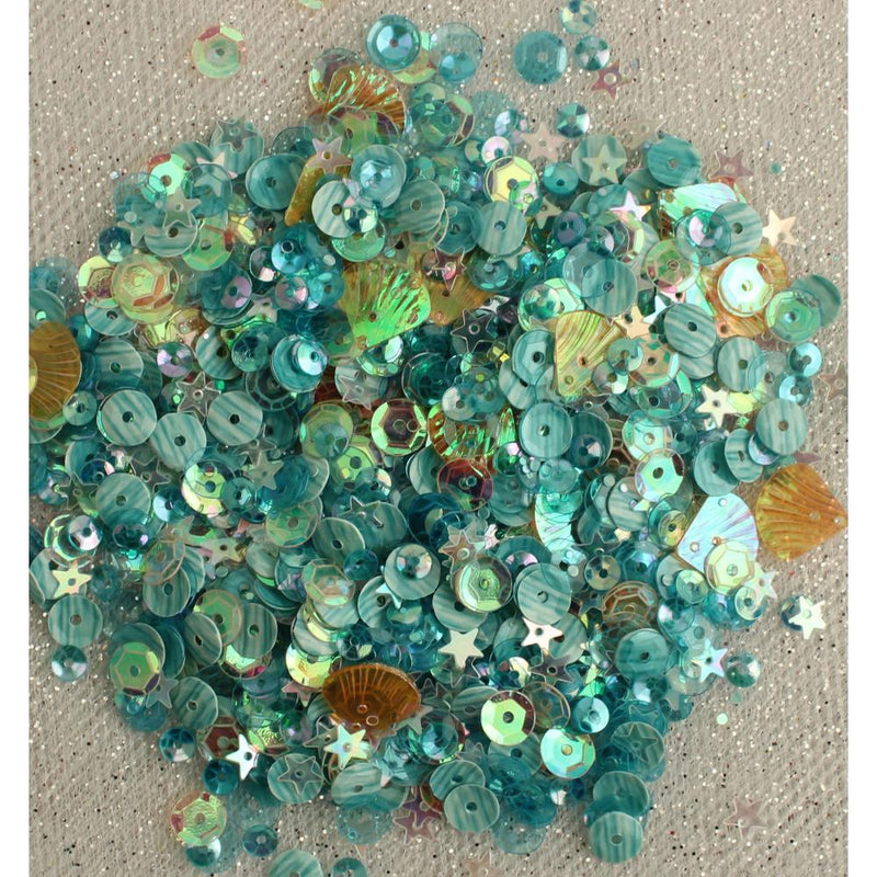 Buttons Galore & More - Sequin Tin - Seaside Holiday, LL315