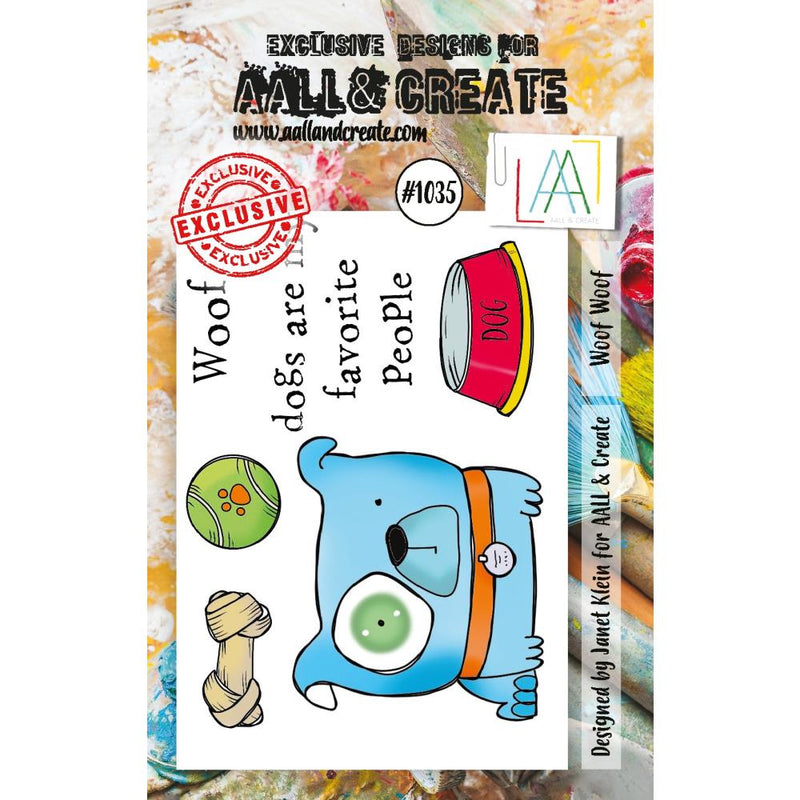 AALL & Create A7 Clear Stamp Set - Woof Woof, LLTP1035