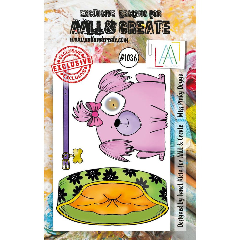 AALL & Create A7 Clear Stamp Set - Miss Pinky Doggo, LLTP1036