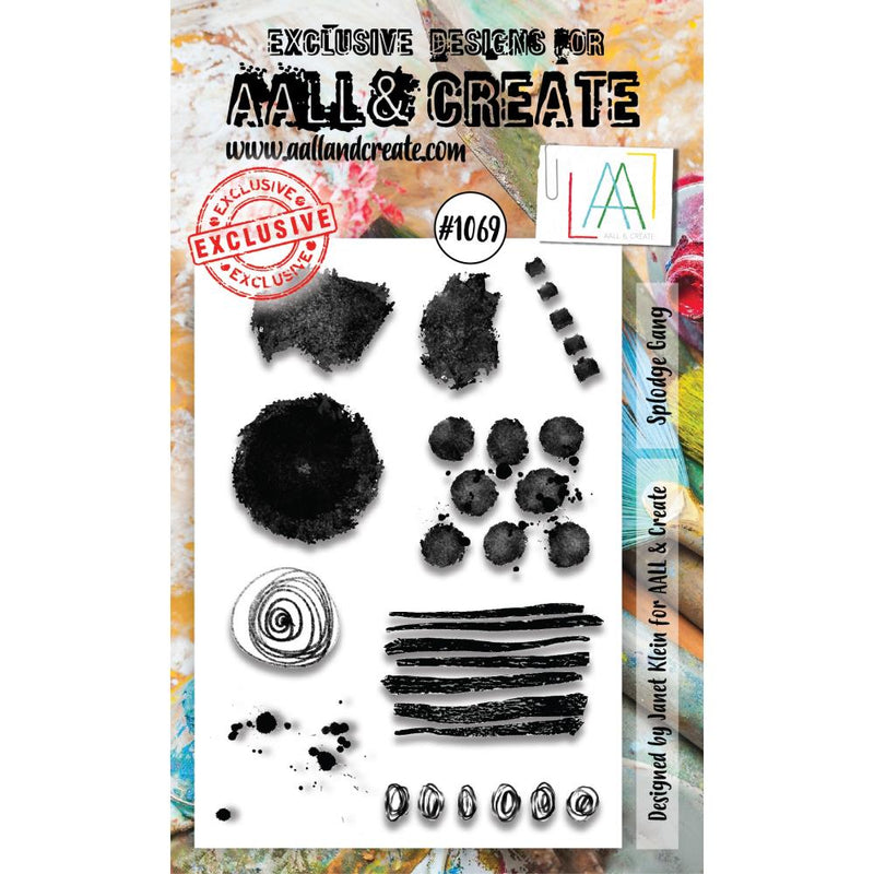 AALL & Create A6 Clear Stamp Set - Splodge Gang, LLTP1069