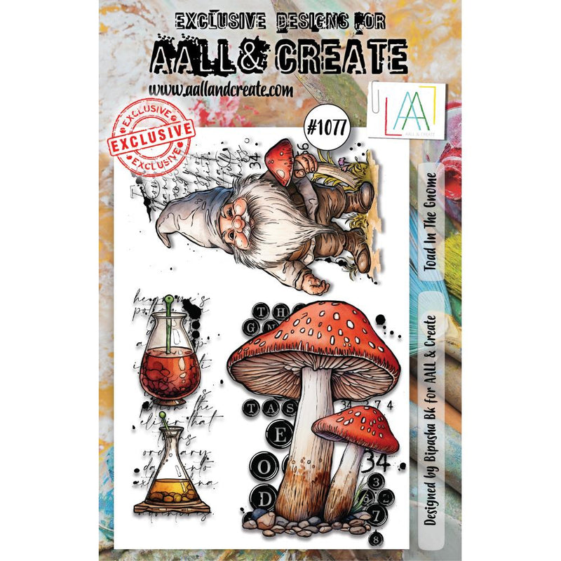 AALL & Create A6 Clear Stamp Set - Toad in the Gnome, LLTP1077