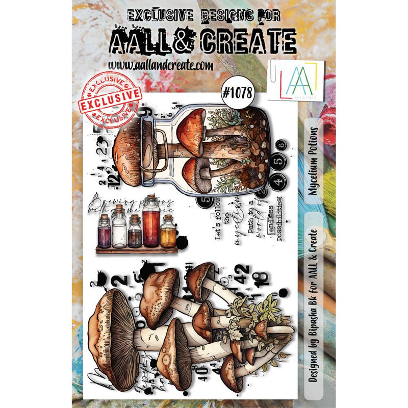 AALL & Create A6 Clear Stamp Set - Mycelium Potions, LLTP1078