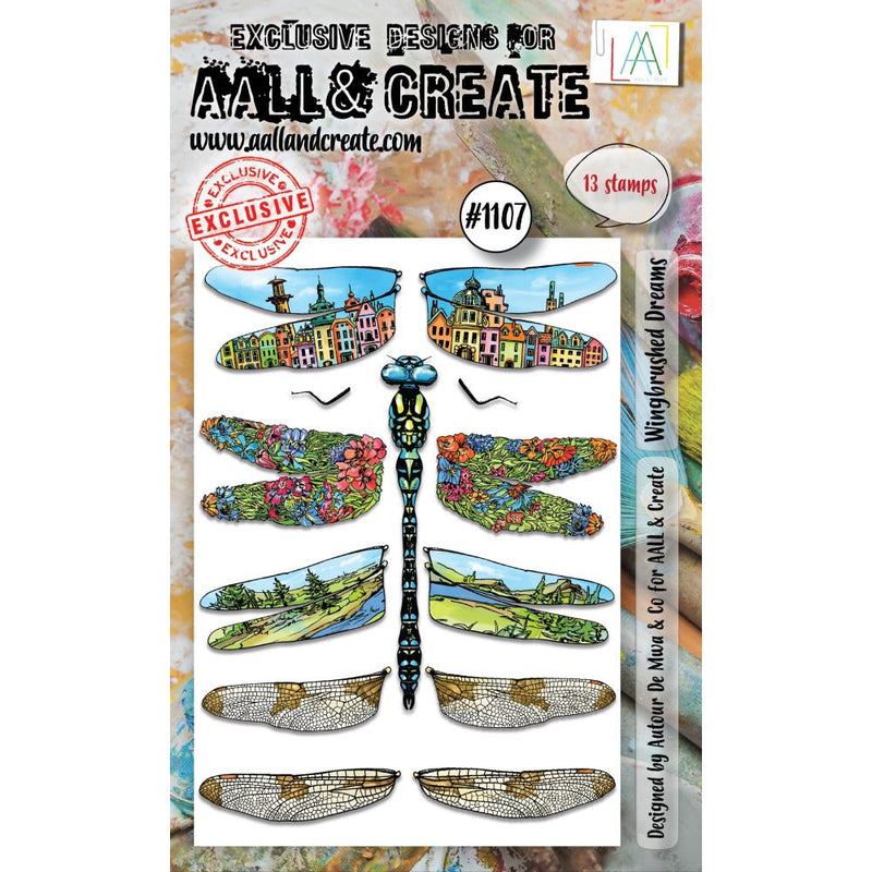 AALL & Create A6 Clear Stamp Set - Wingbrushed Dreams, ALLTP1107