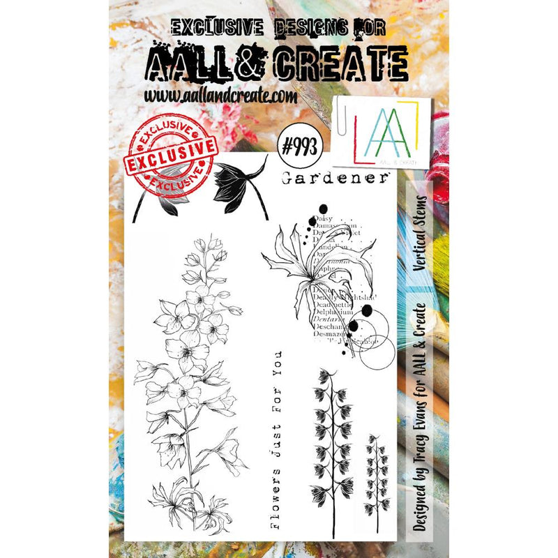 AALL & Create A6 Clear Stamp Set - Vertical Stems, ALLTP993