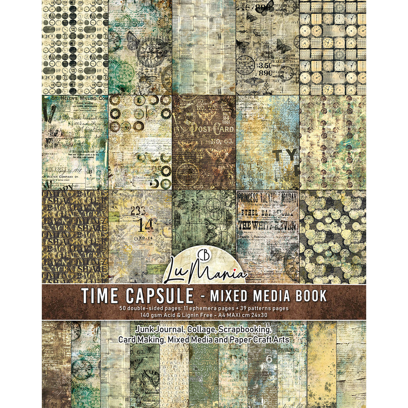 Ciao Bella Time Capsule Mixed Media Book A4 Maxi, MA001 by Lu Mania