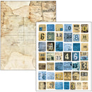 Ciao Bella Urban Blue Denim Mixed Media Book A4 Maxi, MA002 by Lu Mania