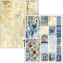 Ciao Bella Urban Blue Denim Mixed Media Book A4 Maxi, MA002 by Lu Mania