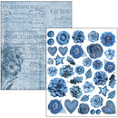 Ciao Bella Urban Blue Denim Mixed Media Book A4 Maxi, MA002 by Lu Mania