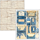 Ciao Bella Urban Blue Denim Mixed Media Book A4 Maxi, MA002 by Lu Mania