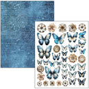 Ciao Bella Urban Blue Denim Mixed Media Book A4 Maxi, MA002 by Lu Mania