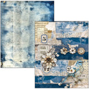 Ciao Bella Urban Blue Denim Mixed Media Book A4 Maxi, MA002 by Lu Mania