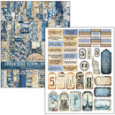 Ciao Bella Urban Blue Denim Mixed Media Book A4 Maxi, MA002 by Lu Mania