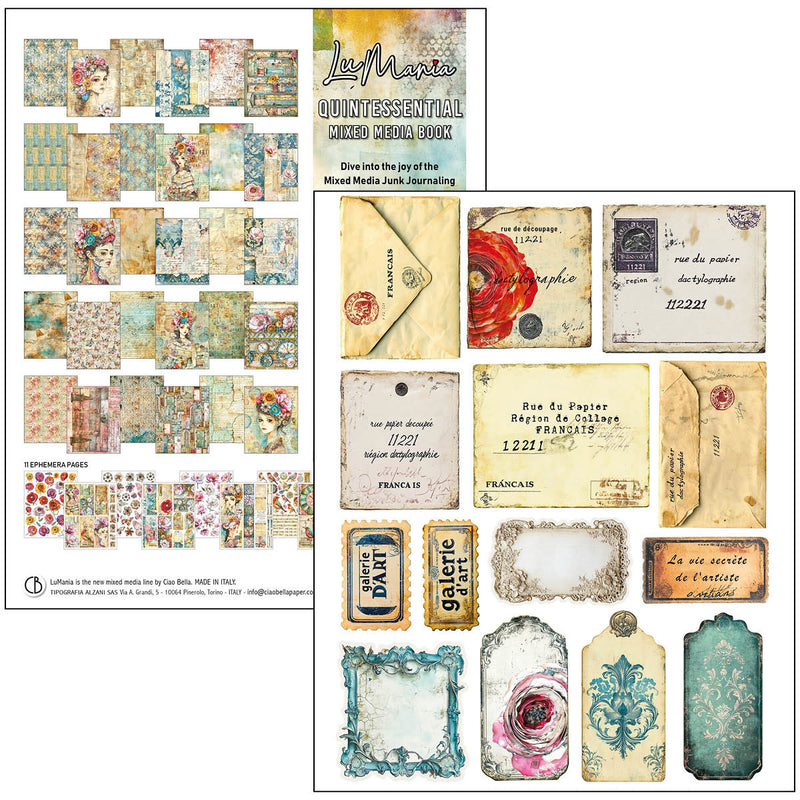 Ciao Bella Quintessential Mixed Media Book A4 Maxi, MA003 by Lu Mania