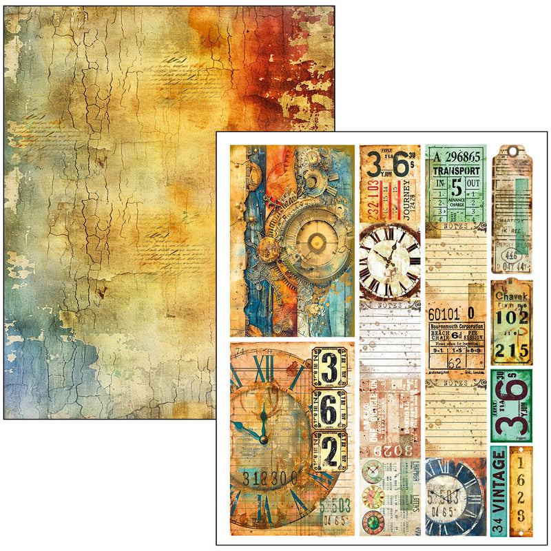 Ciao Bella Past Time Mixed Media Book A4 Maxi, MA004 by Lu Mania