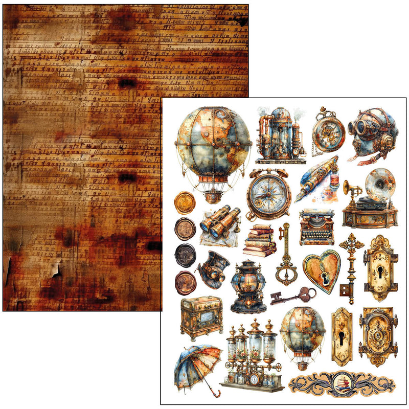 Ciao Bella Past Time Mixed Media Book A4 Maxi, MA004 by Lu Mania