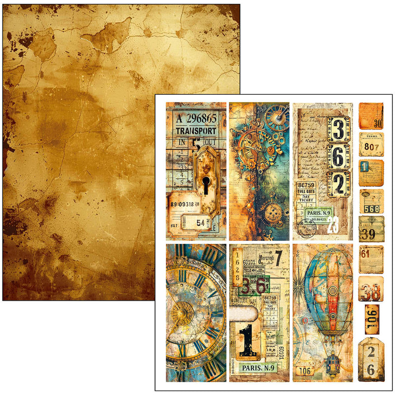 Ciao Bella Past Time Mixed Media Book A4 Maxi, MA004 by Lu Mania