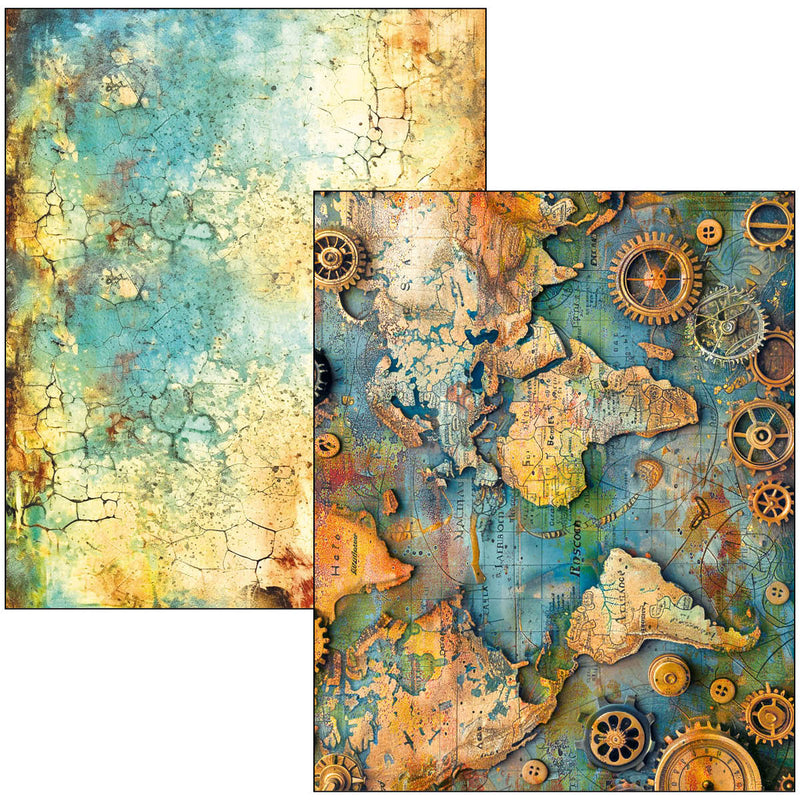 Ciao Bella Past Time Mixed Media Book A4 Maxi, MA004 by Lu Mania