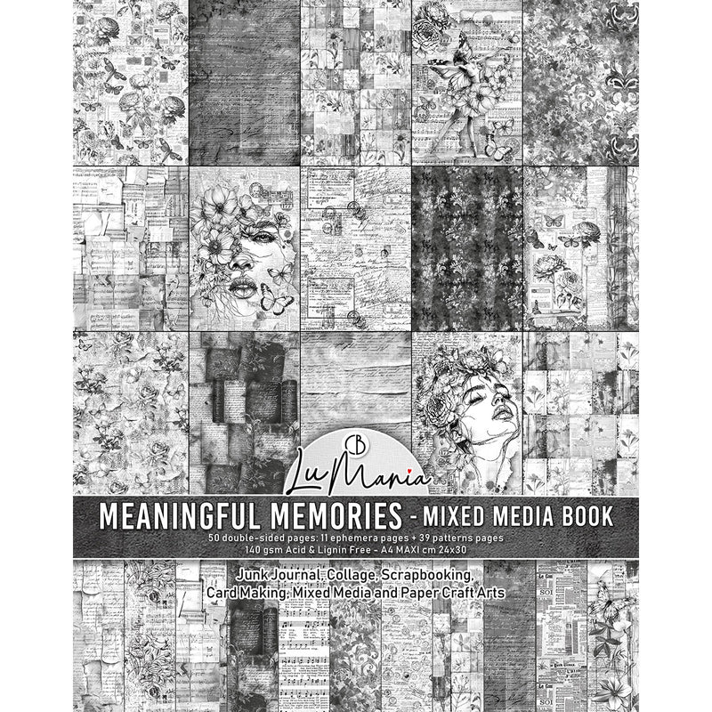Ciao Bella Meaningful Memories Mixed Media Book A4 Maxi, MA005 by Lu Mania