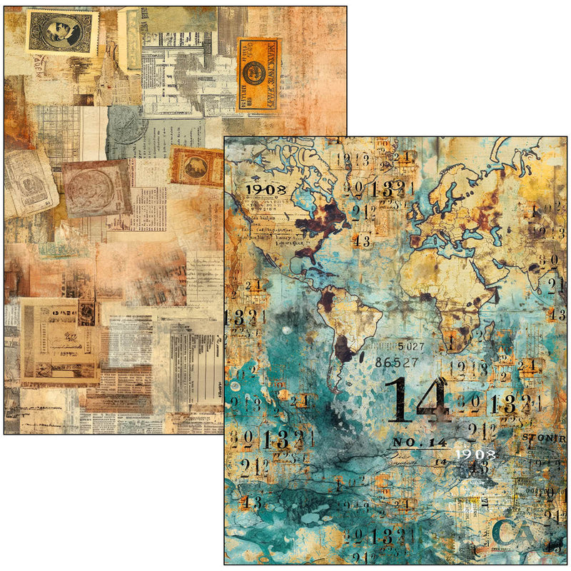 Ciao Bella Journey Ahead Mixed Media Book A4 Maxi, MA006 by Lu Mania