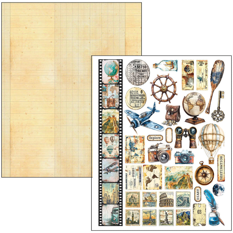 Ciao Bella Journey Ahead Mixed Media Book A4 Maxi, MA006 by Lu Mania
