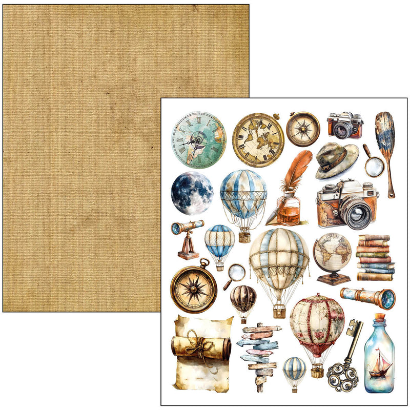 Ciao Bella Journey Ahead Mixed Media Book A4 Maxi, MA006 by Lu Mania