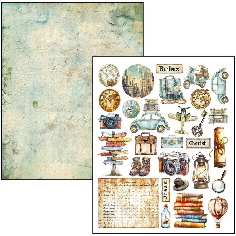Ciao Bella Journey Ahead Mixed Media Book A4 Maxi, MA006 by Lu Mania