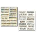 Ciao Bella Mixed Media Sticker Set 10/Pkg Little Words, MB001