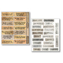 Ciao Bella Mixed Media Sticker Set 10/Pkg Little Words, MB001