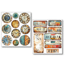 Ciao Bella Mixed Media Sticker Set 10/Pkg Grungy Tags, MB002