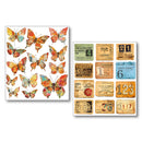 Ciao Bella Mixed Media Sticker Set 10/Pkg Grungy Tags, MB002