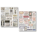 Ciao Bella Mixed Media Sticker Set 10/Pkg Vintage Scripts, MB003