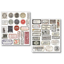 Ciao Bella Mixed Media Sticker Set 10/Pkg Vintage Scripts, MB003