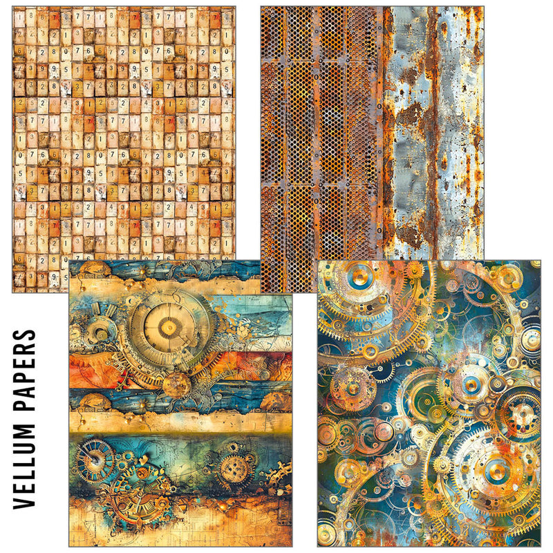Ciao Bella Past Time Mixed Media Craft Mix A5, 8Pc, MC004