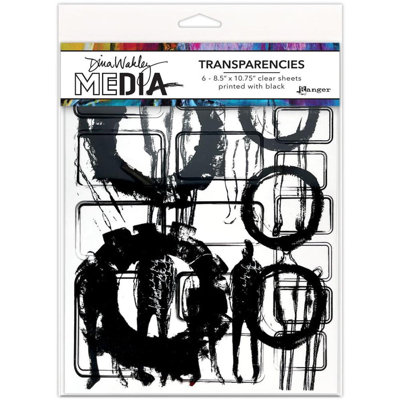 Dina Wakley MEdia Transparencies - Frames & Figures Set 1, MDA80541