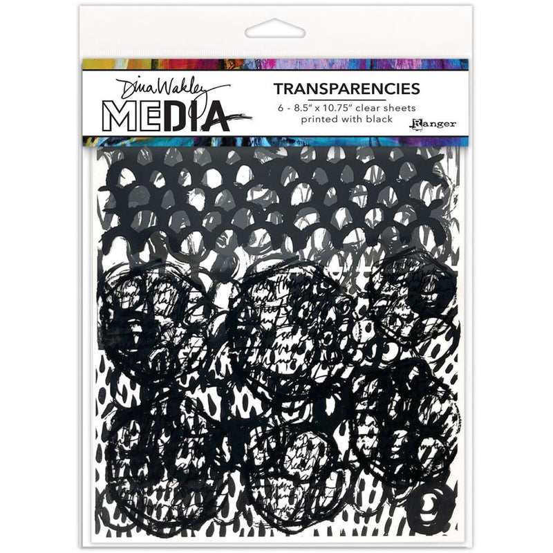 Dina Wakley MEdia Transparencies - Pattern Play Set 1, MDA80558