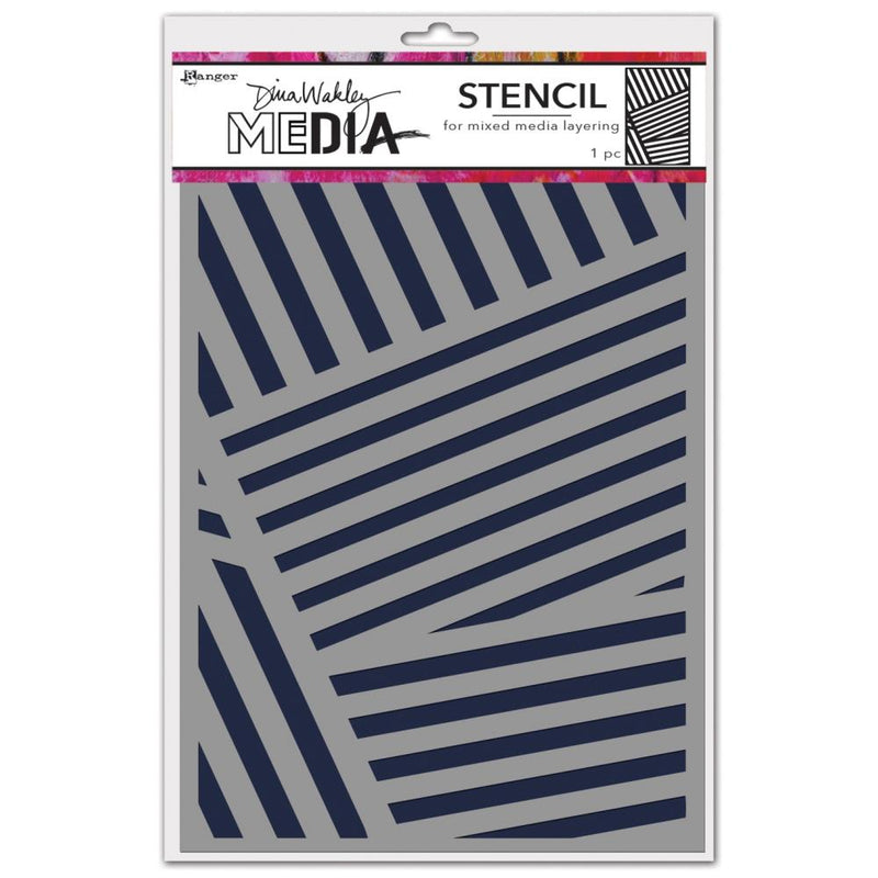 Dina Wakley MEdia Stencil 9x6 - Angles, MDS81579