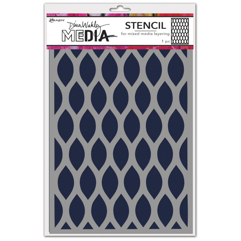 Dina Wakley MEdia Stencil 9x6 - Pointed, MDS81630