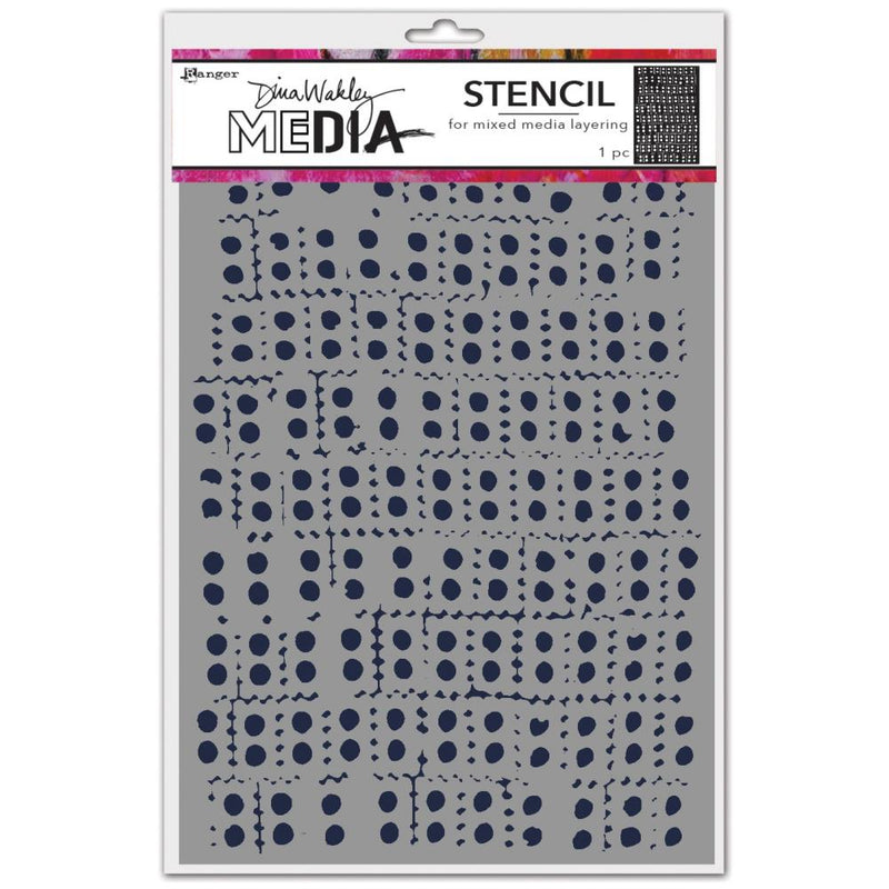 Dina Wakley MEdia Stencil 6" x 9" - Stacked, MDS83122