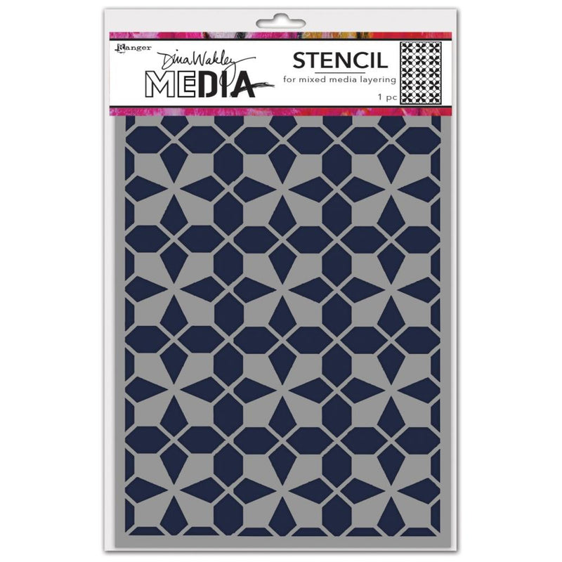 Dina Wakley MEdia Stencil 6" x 9" - Tile Floor, MDS83139