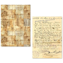 Ciao Bella A5 Tissue Paper Set of 24 Sheets - Vintage Manuscripts, ME001